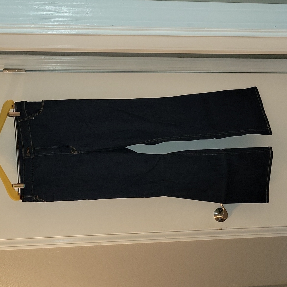 Old Navy Mid Rise Boot-cut Jeans, Size 24, Dark Wash